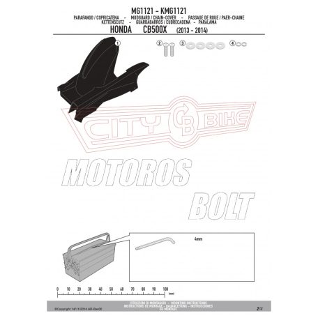 Sárvédő hátsó kerékhez Honda CB 500 X (2013-2018) GIVI