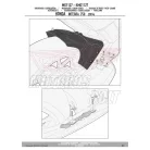 Sárvédő hátsó kerékhez Honda Integra 750 (2014-2015) / Honda Integra 750 (2016-2018) GIVI