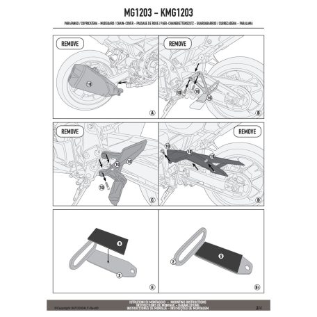 Sárvédő hátsó kerékhez HONDA CB 500 Hornet (2024-2025), HONDA NX 500 (2024-2025) GIVI