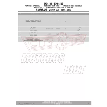   Sárvédő hátsó kerékhez Kawasaki Versys 650 (2006-2021) GIVI