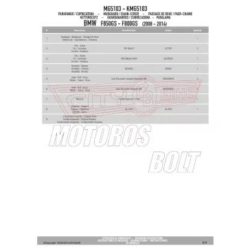   Sárvédő hátsó kerékhez BMW F 650 GS / F 800 GS (2008-2017) / BMW F 700 GS (2013-2017) GIVI