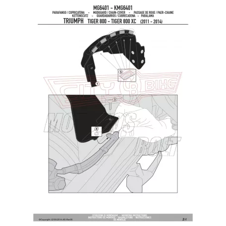 Sárvédő hátsó kerékhez TRIUMPH TIGER 800 (11-17)/ TIGER 800 XC (11-19) / TIGER XR (11-19) GIVI