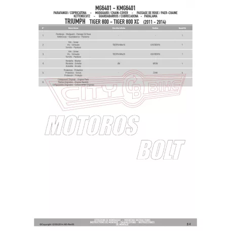 Sárvédő hátsó kerékhez TRIUMPH TIGER 800 (11-17)/ TIGER 800 XC (11-19) / TIGER XR (11-19) GIVI