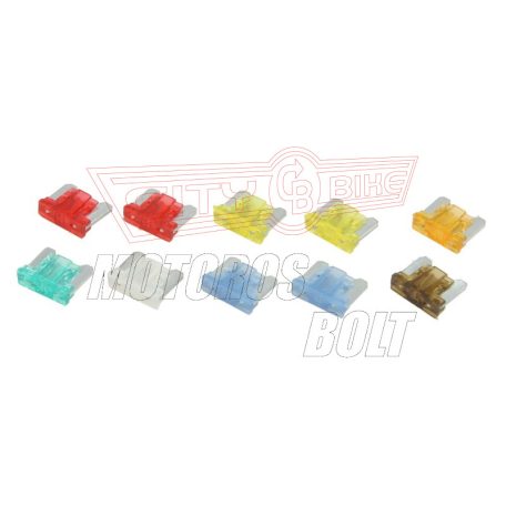 Biztosíték készlet késes mini alacsony 10 db-os