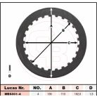 Kuplunglamella készlet TRW MSK102