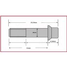 Csavar Féktárcsához TRW M8x25mm (6 db-os szett)