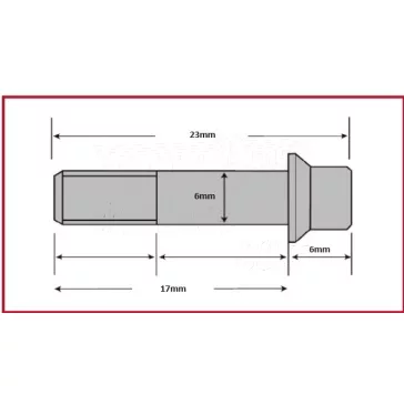 Csavar Féktárcsához TRW M6x17mm (6db-os szett)
