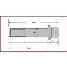 Csavar Féktárcsához TRW M8x25mm (6 db-os szett)