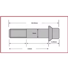 Csavar Féktárcsához TRW M6x13mm (6 db-os szett)