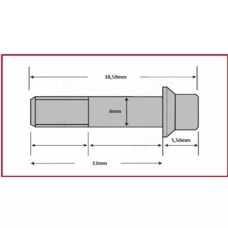 Csavar Féktárcsához TRW M6x13mm (6 db-os szett)