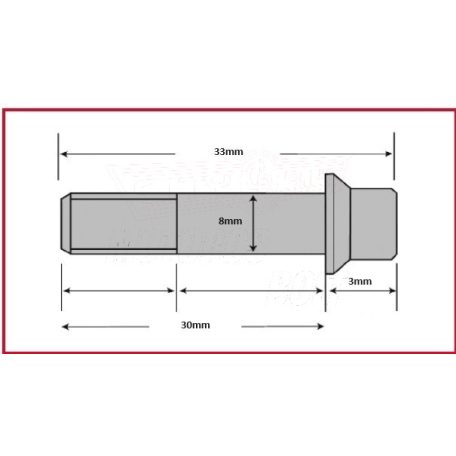 Csavar Féktárcsához TRW M8x30mm (5 db-os szett)