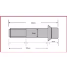 Csavar Féktárcsához TRW M8x20mm (6 db-os szett)