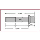 Csavar Féktárcsához TRW M8x30,50mm (6 db-os szett)