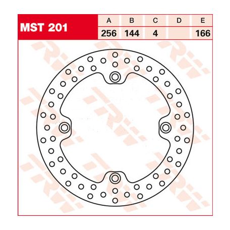 TRW féktárcsa MST201 sima kerülettel