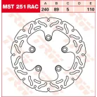 TRW féktárcsa MST251RAC hullámos kerülettel