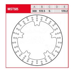 TRW féktárcsa MST505 sima kerülettel