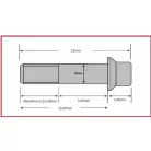 Csavar Féktárcsához TRW M6x10,50mm (6 dbos szett)
