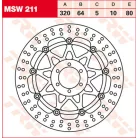TRW féktárcsa MSW211 sima kerülettel