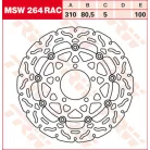 TRW féktárcsa MSW264RAC hullámos kerülettel
