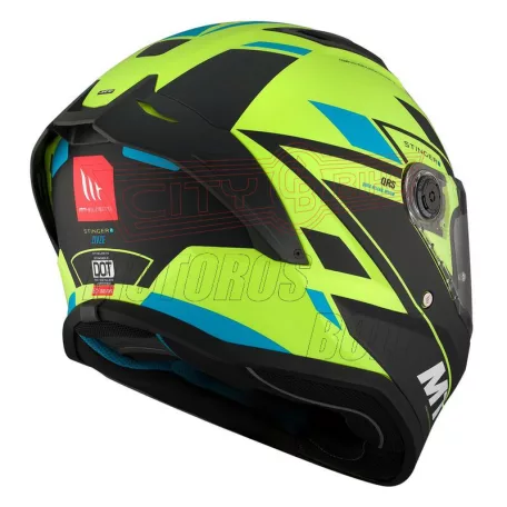 MT Stinger 2 ZIVZE bukósisak fekete/neon/kék S