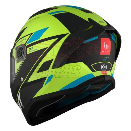 MT Stinger 2 ZIVZE bukósisak fekete/neon/kék S