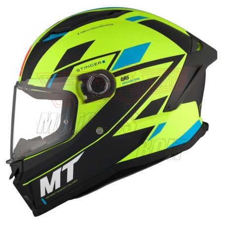 MT Stinger 2 ZIVZE bukósisak fekete/neon/kék XL