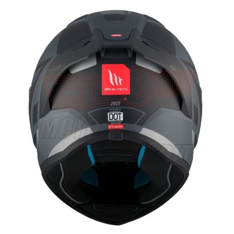 MT Stinger 2 ZIVZE bukósisak matt fekete/szürke/piros M