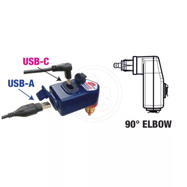 DIN dugó USB-A+C Optimate