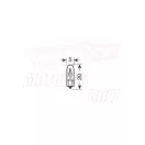 Izzó 12V 1,2W T5 üvegfoglalat Osram W2x4,6d Izzó 12V 1,2W T5 üvegfoglalat Osram W2x4,6d