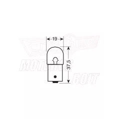 Izzó 12V 10W BA15S OSRAM