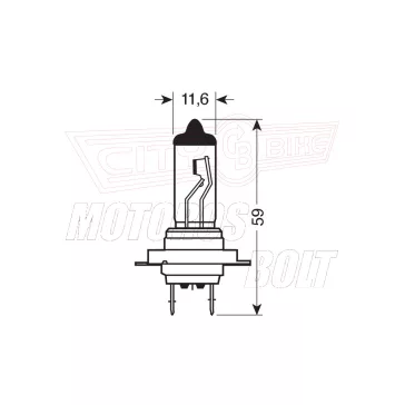 Izzó 12V 55W H7 Osram (Lampa)