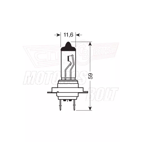 Izzó 12V 55W H7 Osram (Lampa)