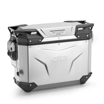   GIVI OBKEVS33AR Outback EVO SMART kipufogóhoz illesztett-natúr alumínium oldaldoboz, jobb oldali – CAM-SIDE rögzítéssel