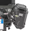 GIVI OBKEVS33AR Outback EVO SMART kipufogóhoz illesztett-natúr alumínium oldaldoboz, jobb oldali – CAM-SIDE rögzítéssel