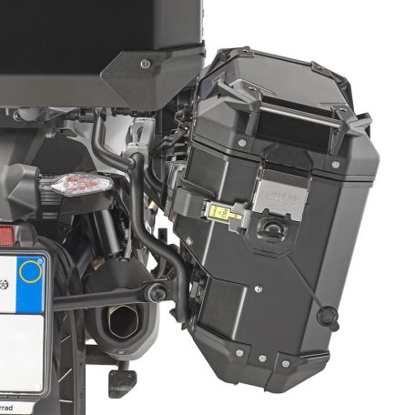 GIVI OBKEVS33AR Outback EVO SMART kipufogóhoz illesztett-natúr alumínium oldaldoboz, jobb oldali – CAM-SIDE rögzítéssel