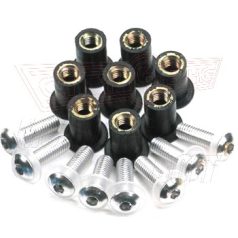 Csavarkészlet PLEXIHEZ M5 ezüst OXFORD