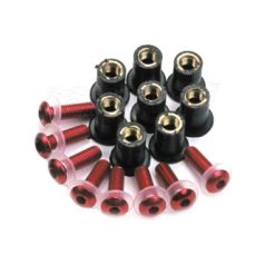 Csavarkészlet PLEXIHEZ M5 piros OXFORD