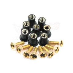 Csavarkészlet PLEXIHEZ M5 arany OXFORD