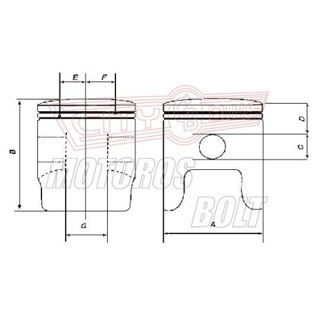 Dugattyú szett DERBI SENDA 39,87mm METEOR