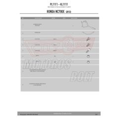   Oldaldoboz tartó cső Honda NC 700 S (12-13) / Honda NC 750 S / NC 750 S DCT (14-15) / Honda NC 700 X (12-13) / Honda NC 750 X (14-15) GIVI