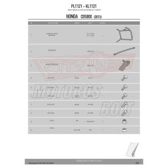 Oldaldoboz tartó cső HONDA CB 500 X (13-18) GIVI