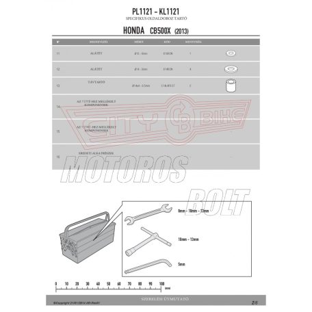 Oldaldoboz tartó cső HONDA CB 500 X (13-18) GIVI