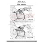 Oldaldoboz tartó cső HONDA CB 500 X (13-18) GIVI