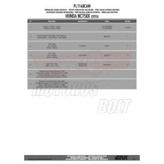   Oldaldoboz tartó cső Honda NC 750 S (2016-2018) / Honda NC 750 X (2016-2018) GIVI Trekker Outback dobozhoz