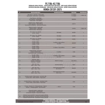Oldaldoboz tartó cső HONDA CB 125F (2021-2026) GIVI
