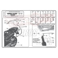 Oldaldoboz tartó cső Honda XL 650V Transalp (00-07) GIVI