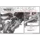 Oldaldoboz tartó cső Honda CBF 500 (04-12) / Honda CBF 600S/ CBF 600N (04-12) / Honda CBF 1000 / ABS (06-09) GIVI