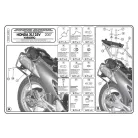 Oldaldoboz tartó cső Honda XL 125V Varadero (07-14) GIVI