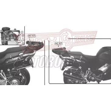 Oldaldoboz tartó cső Honda VFR 800 (98-01) GIVI