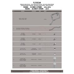   Oldaldoboz tartó cső Suzuki DL 1000 V-Strom (2014-2016) / Suzuki DL 1000 V-Strom (2017-2018) GIVI Trekker Outback dobozhoz